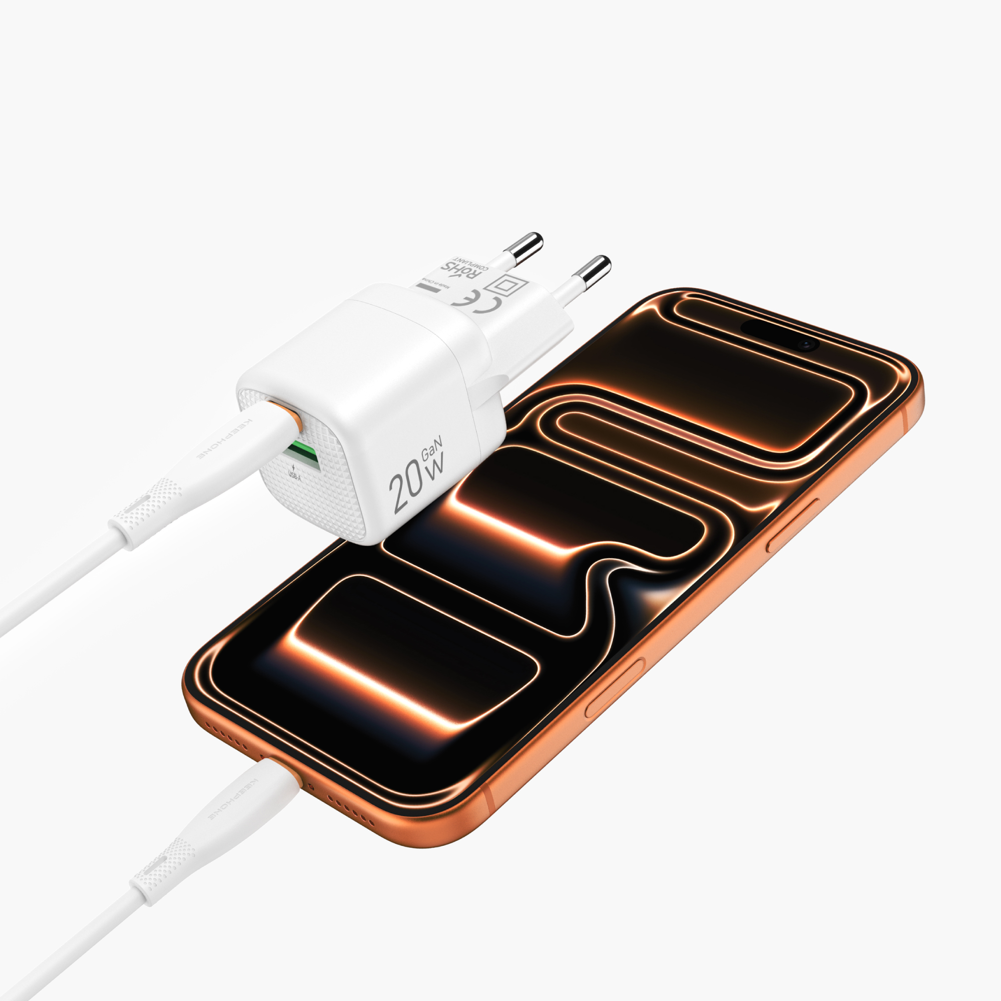 充电头组合带手机